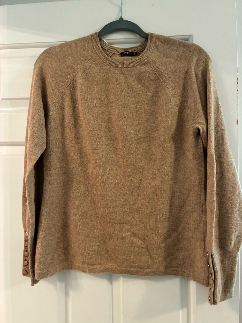 J McLaughin Sweater. Has a very small hole and very minimal wear on cuffs.